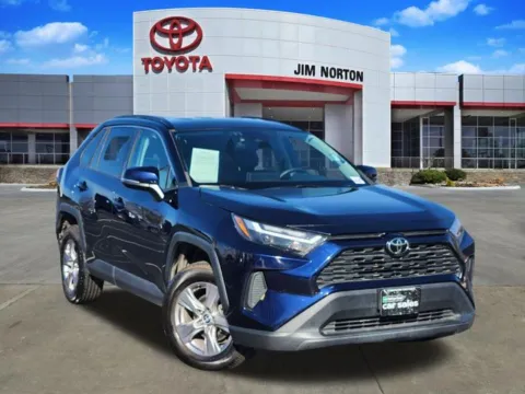 Blue 2022 Toyota RAV4 XLE for sale in Tulsa, OK