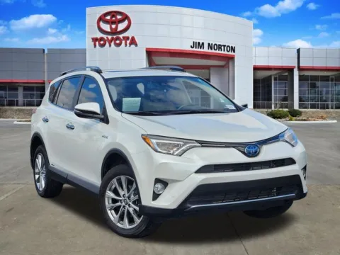 White 2018 Toyota RAV4 Hybrid Limited for sale in Tulsa, OK