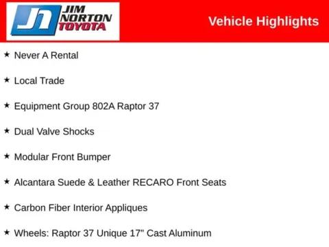 More photos of 2024 Ford F-150 Raptor at Jim Norton Toyota, OK