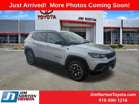 Silver 2025 Jeep Compass Trailhawk for sale in Tulsa, OK