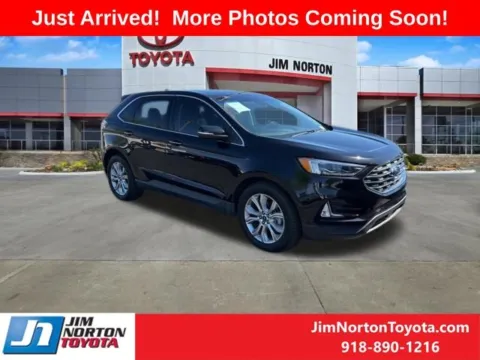 Black 2019 Ford Edge Titanium for sale in Tulsa, OK