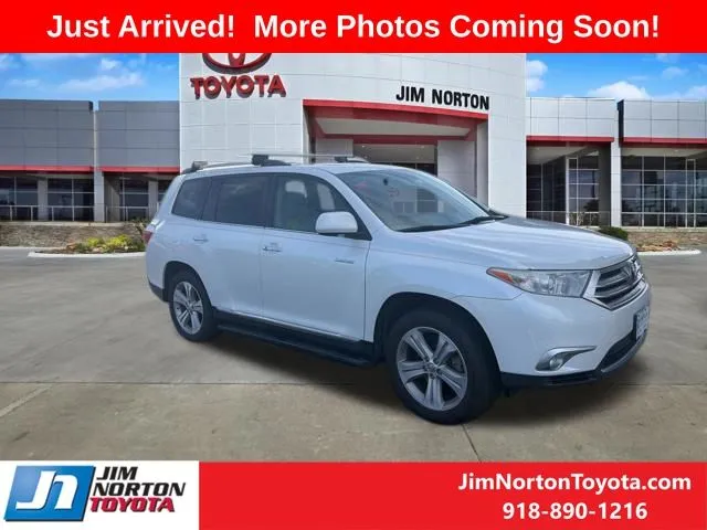 White 2012 Toyota Highlander Limited for sale in Tulsa, OK