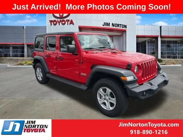 Red 2020 Jeep Wrangler Unlimited Sport S for sale in Tulsa, OK