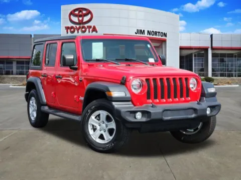 Red 2020 Jeep Wrangler Unlimited Sport S for sale in Tulsa, OK