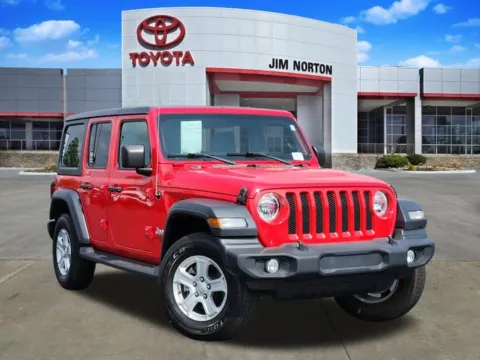 Red 2020 Jeep Wrangler Unlimited Sport S for sale in Tulsa, OK