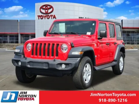 Another view of 2020 Jeep Wrangler Unlimited Sport S for sale in Tulsa, OK at Jim Norton Toyota