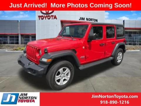 Another view of 2020 Jeep Wrangler Unlimited Sport S for sale in Tulsa, OK at Jim Norton Toyota
