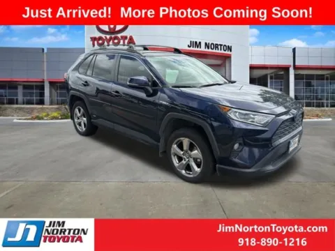 Blue 2021 Toyota RAV4 Hybrid XLE Premium for sale in Tulsa, OK