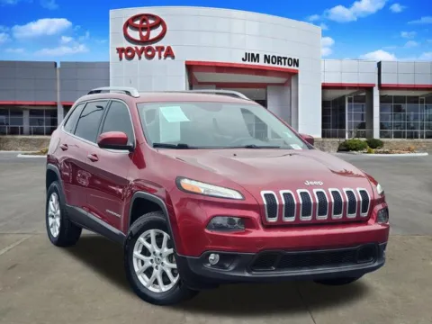 Red 2015 Jeep Cherokee Latitude for sale in Tulsa, OK