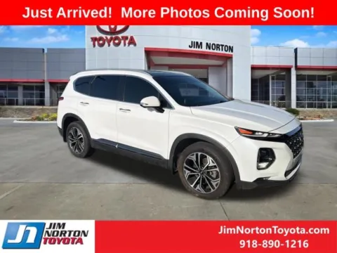White 2020 Hyundai Santa Fe Limited for sale in Tulsa, OK