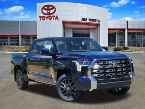 Blue 2025 Toyota Tundra Hybrid Platinum for sale in Tulsa, OK