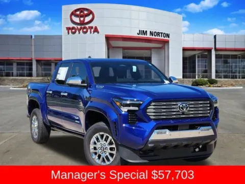 Blue 2025 Toyota Tacoma Hybrid Limited for sale in Tulsa, OK
