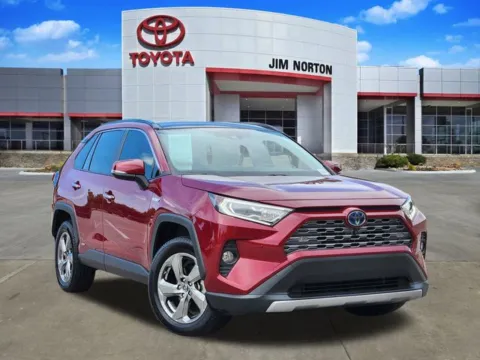 Red 2019 Toyota RAV4 Hybrid Limited for sale in Tulsa, OK