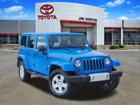 Blue 2011 Jeep Wrangler Unlimited Sahara for sale in Tulsa, OK