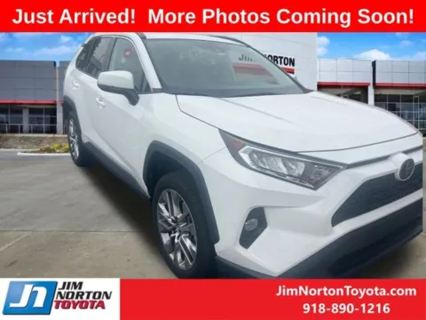 White 2019 Toyota RAV4 XLE Premium for sale in Tulsa, OK