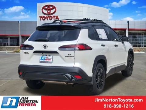 Another view of 2025 Toyota Corolla Cross Hybrid Nightshade for sale in Tulsa, OK at Jim Norton Toyota