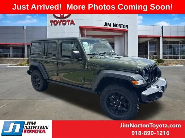 Green 2021 Jeep Wrangler Unlimited Willys for sale in Tulsa, OK