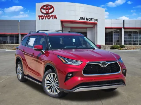 Red 2025 Toyota Highlander Platinum for sale in Tulsa, OK