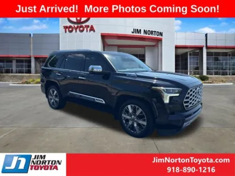 Black 2024 Toyota Sequoia Capstone for sale in Tulsa, OK
