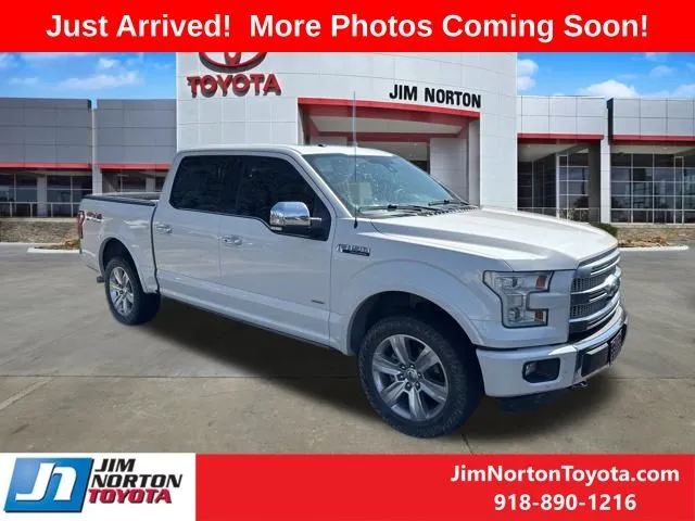 White 2016 Ford F-150 Platinum for sale in Tulsa, OK