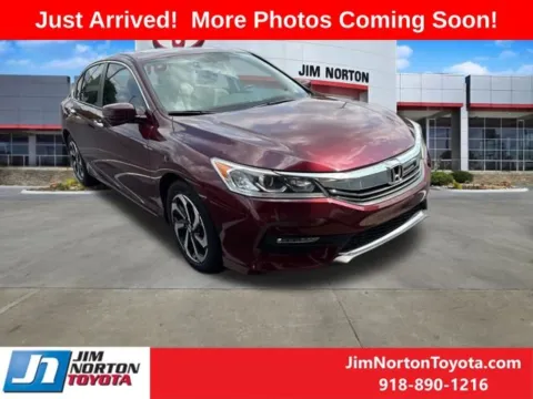 Red 2016 Honda Accord EX-L for sale in Tulsa, OK