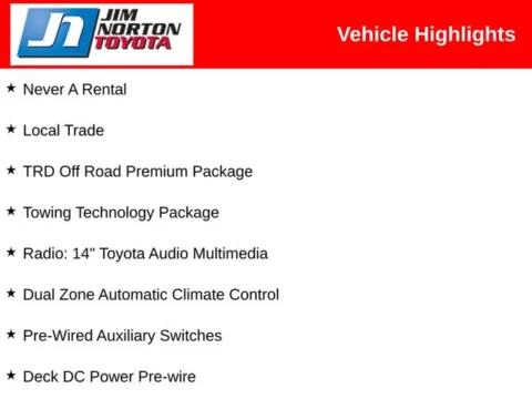 More photos of 2024 Toyota Tacoma TRD Off-Road at Jim Norton Toyota, OK