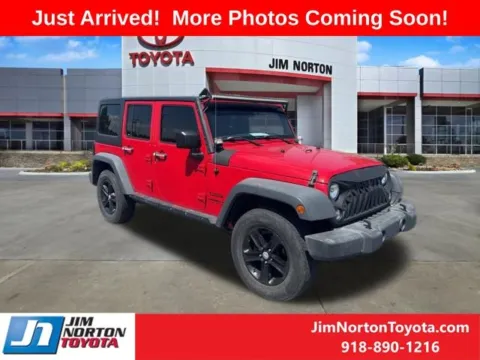 Red 2017 Jeep Wrangler Unlimited Sport for sale in Tulsa, OK