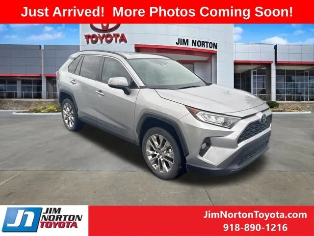 Silver 2021 Toyota RAV4 XLE Premium for sale in Tulsa, OK