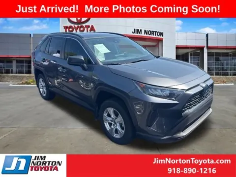 Gray 2021 Toyota RAV4 Hybrid LE for sale in Tulsa, OK