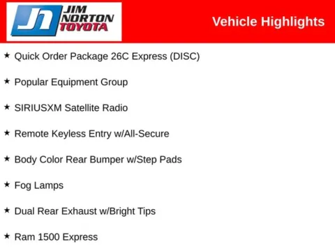 More photos of 2016 Ram 1500 Express at Jim Norton Toyota, OK