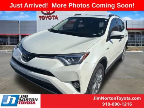White 2018 Toyota RAV4 Hybrid Limited for sale in Tulsa, OK