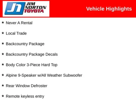 More photos of 2016 Jeep Wrangler Unlimited Backcountry at Jim Norton Toyota, OK