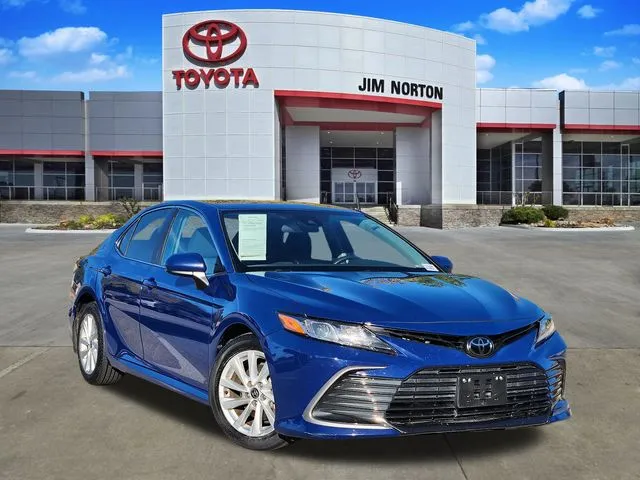 Blue 2023 Toyota Camry LE for sale in Tulsa, OK