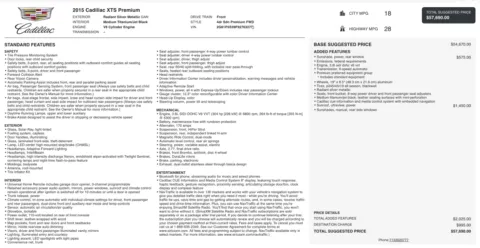 Photos of 2015 Cadillac XTS Premium for sale in Jacksonville, FL at Auto Boutique Florida