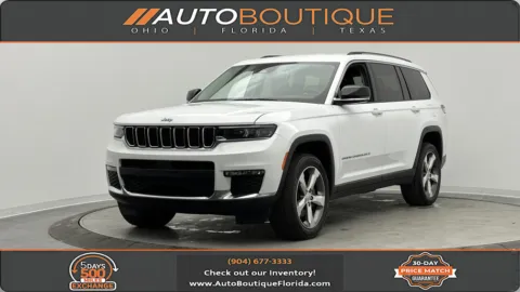 White 2021 Jeep Grand Cherokee L Limited for sale in Jacksonville, FL