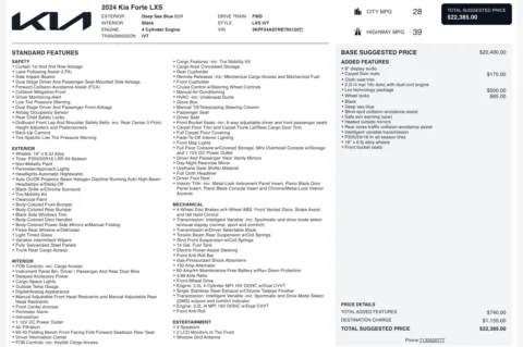 Photos of 2024 Kia Forte LXS for sale in Jacksonville, FL at Auto Boutique Florida