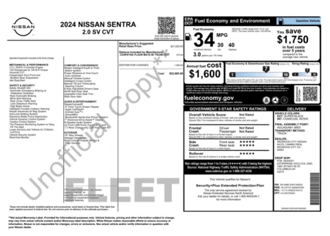 More photos of 2024 Nissan Sentra SV at Auto Boutique Florida, FL
