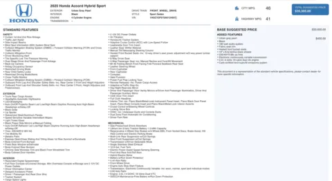 More photos of 2025 Honda Accord Hybrid Sport at Auto Boutique Florida, FL