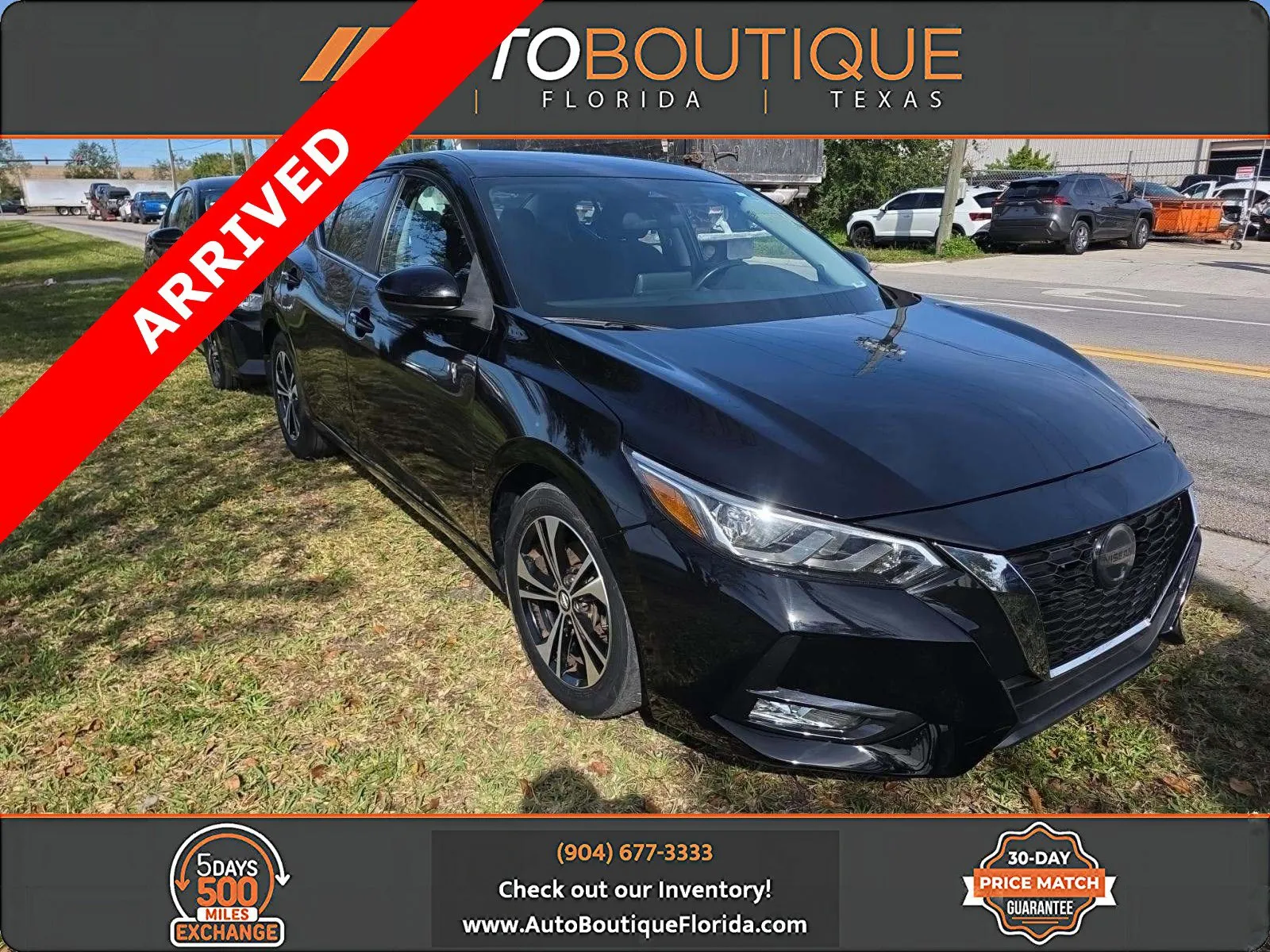 Black 2021 Nissan Sentra SV for sale in Jacksonville, FL