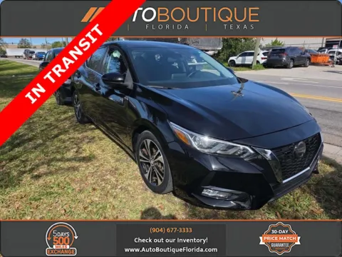 Black 2021 Nissan Sentra SV for sale in Jacksonville, FL