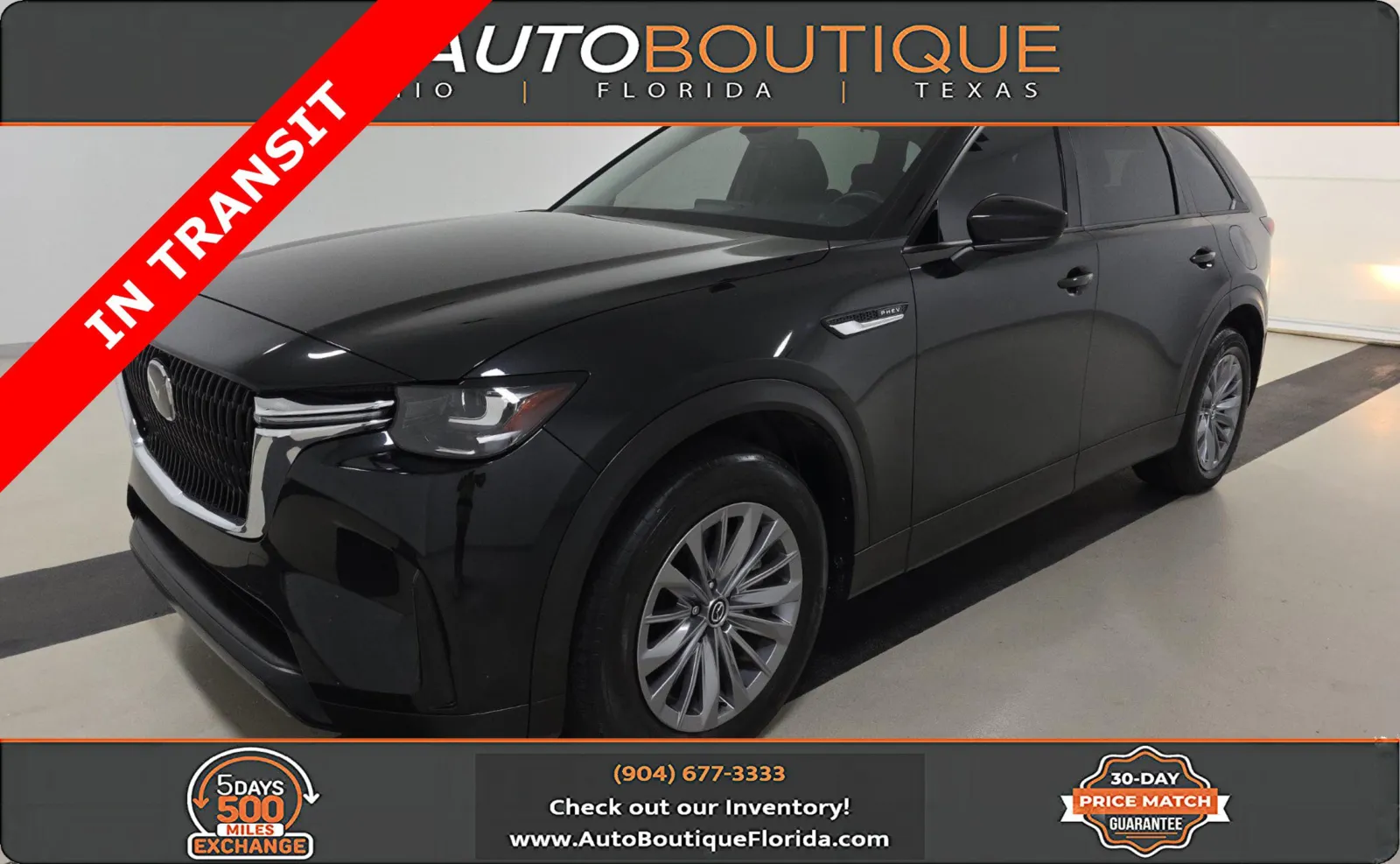 Black 2024 Mazda CX-90 PHEV Preferred for sale in Jacksonville, FL