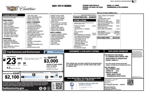 More photos of 2021 Cadillac CT4 V-Series at Auto Boutique Florida, FL