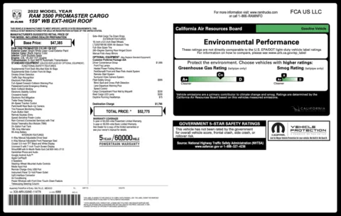 More photos of 2022 Ram ProMaster Cargo Van 3500 159 WB at Auto Boutique Florida, FL