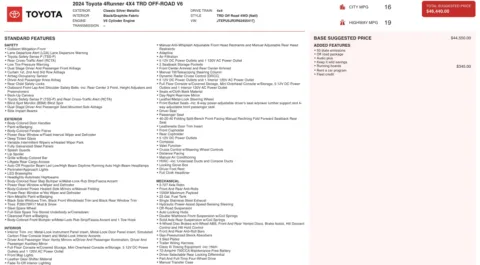 More photos of 2024 Toyota 4Runner TRD Off Road at Auto Boutique Florida, FL