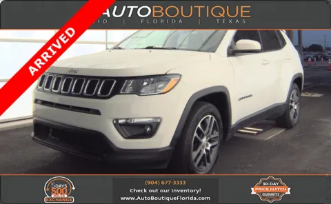 White 2019 Jeep Compass Latitude w/Sun/Wheel Pkg for sale in Jacksonville, FL