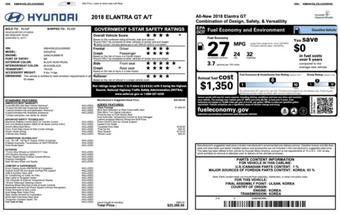 More photos of 2018 Hyundai Elantra GT at Auto Boutique Florida, FL