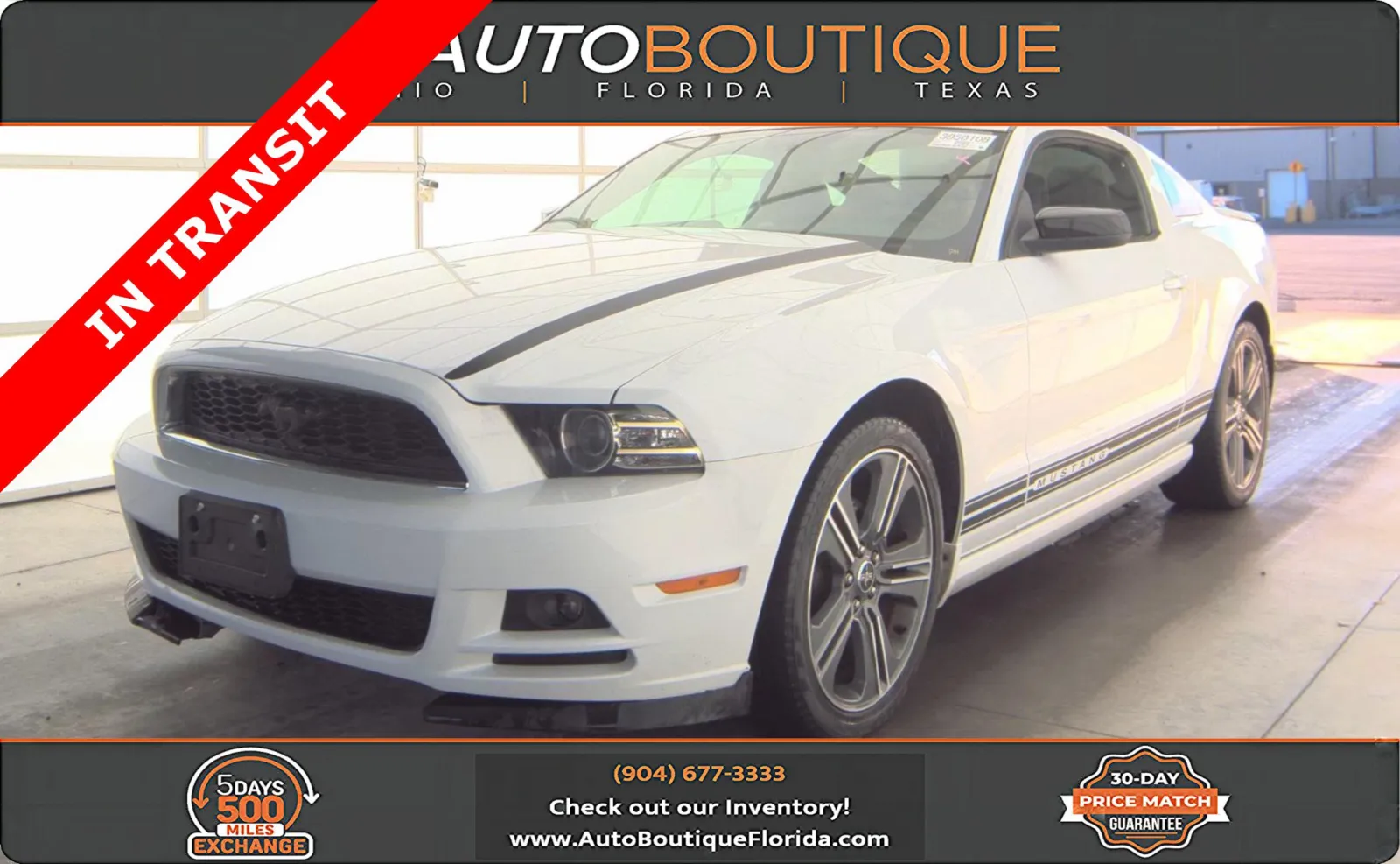 White 2014 Ford Mustang V6 Premium for sale in Jacksonville, FL