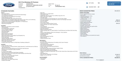 Photos of 2014 Ford Mustang V6 Premium for sale in Jacksonville, FL at Auto Boutique Florida