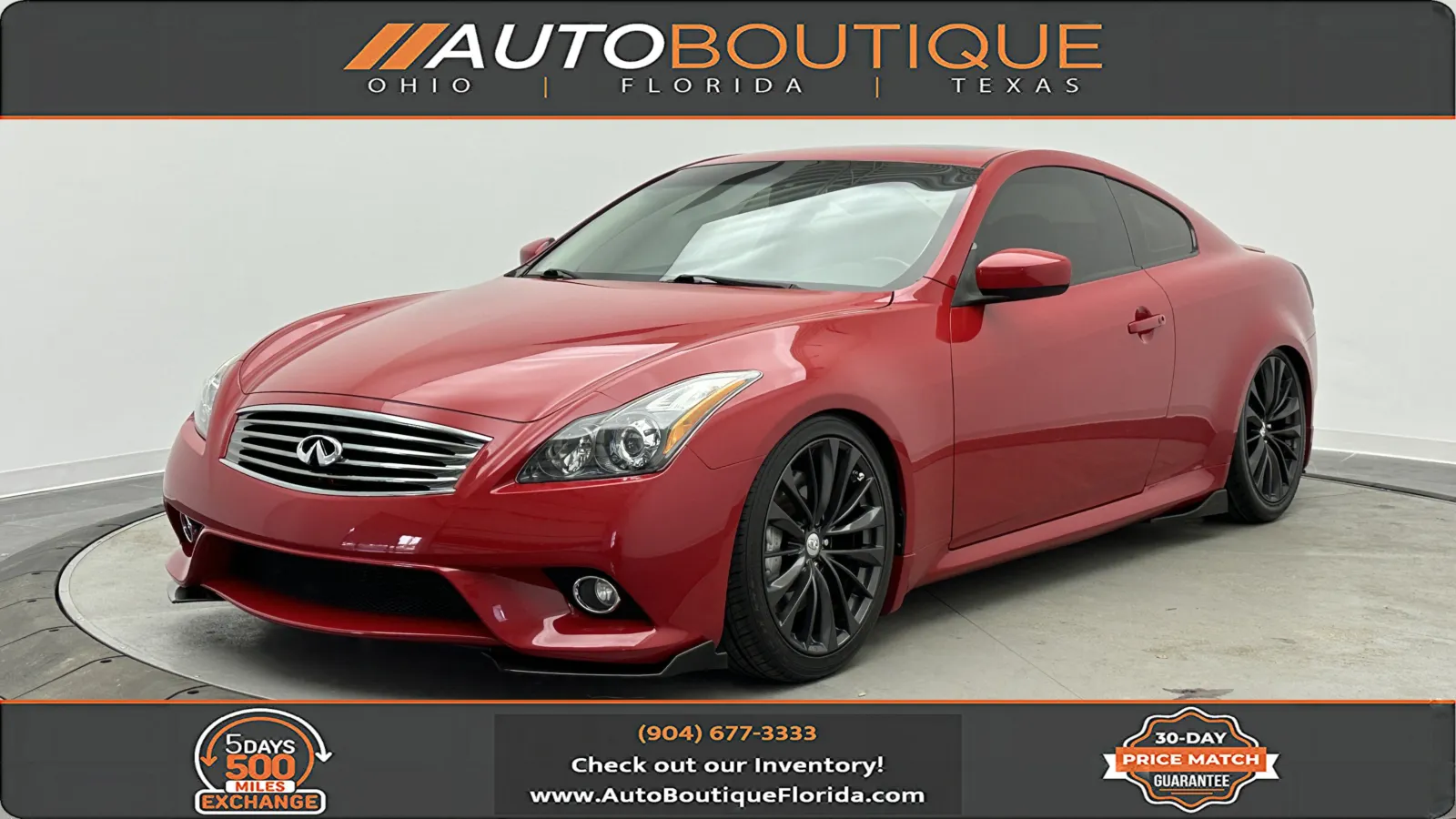 Red 2013 INFINITI G37 Coupe Sport 6MT for sale in Jacksonville, FL