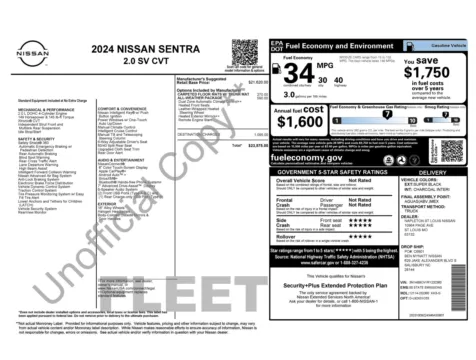 More photos of 2024 Nissan Sentra SV at Auto Boutique Florida, FL